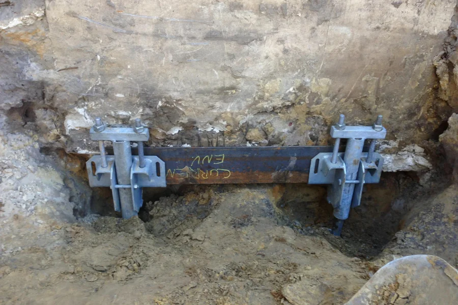 helical pier installation